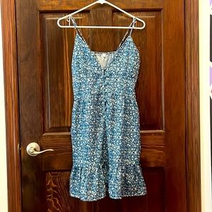 Blue floral sundress